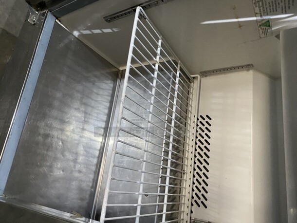 Entree All Stainless Steel Refrigerated Bain Marie/Sandwich Prep Table! Model S48 Serial 1406ENTH04975! 115V 1 Phase! On Commercial Casters!  - Image 6 of 9