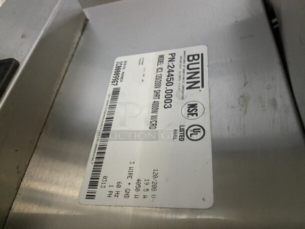 Bunn Counter Top Coffee Brewer Machine! Model IC3 Serial IC00009967! 120/208V 1 Phase!  - Image 6 of 12