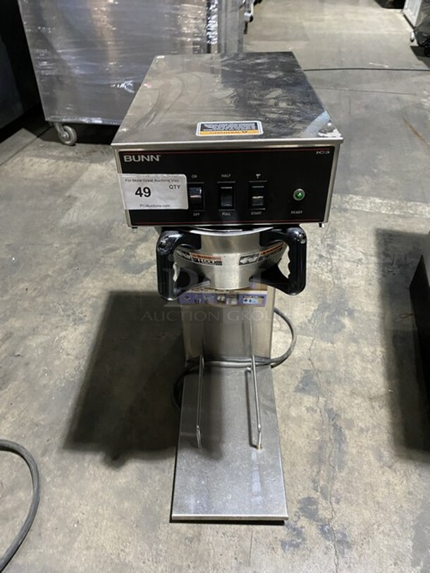 Bunn Counter Top Coffee Brewer Machine! Model IC3 Serial IC00007974! 120/208V 1 Phase! 