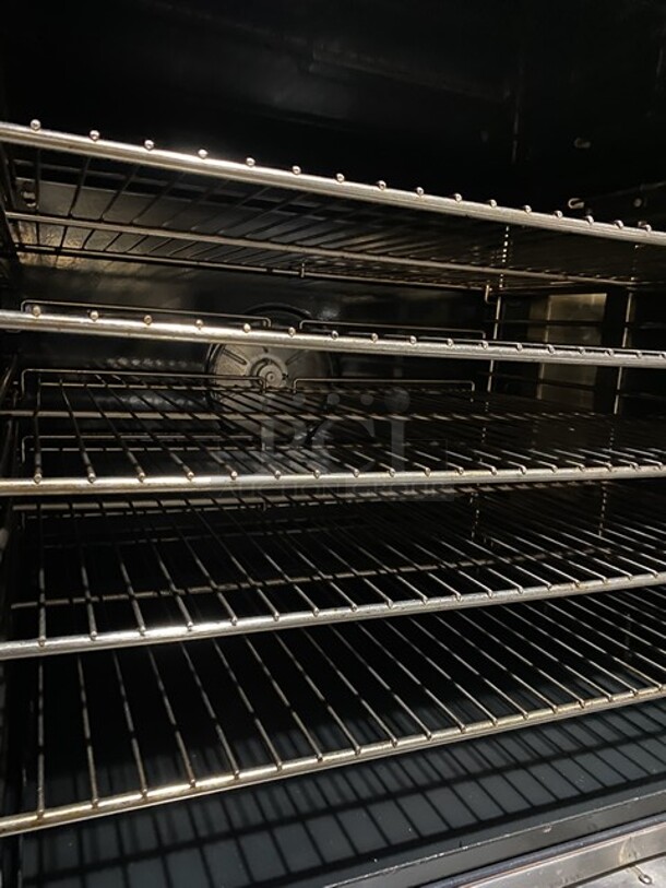 FAB! Duke Natural Gas Powered Double Stacked Convection Oven! Model 613-G2V Serial 20JEAB-0350! With One Solid & One View Through Door! On Commercial Casters! 2 X Your Bid Makes One Unit!  - Image 6 of 9