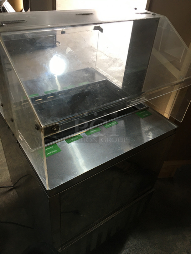 WOW!Turbo Air 1 Door Refrigerated Sandwich Prep Table! With Plastic Top! All Stainless Steel! 115 Voltage! - Image 4 of 9
