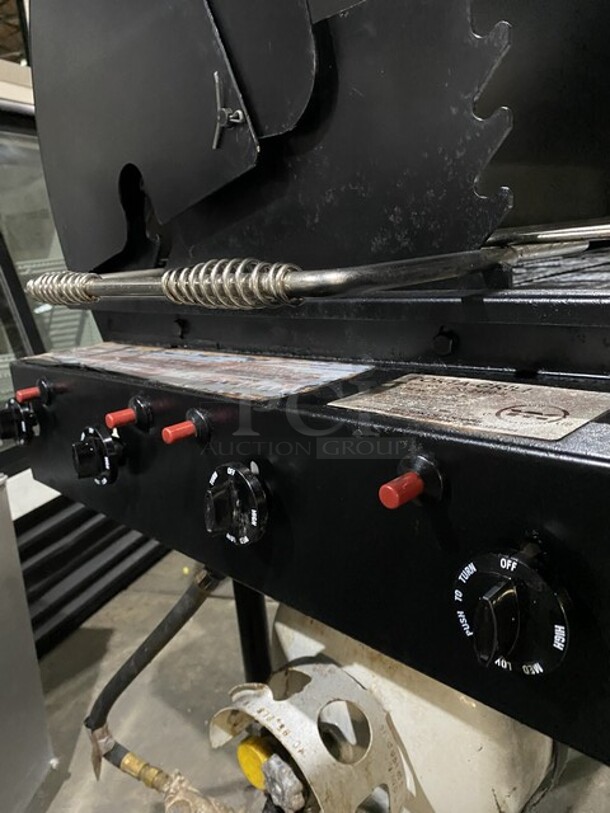 WOW! Porta Grill LP Powered Char Broiler Grill! Model PG2460-II Serial 4459! On Casters!  - Image 8 of 9