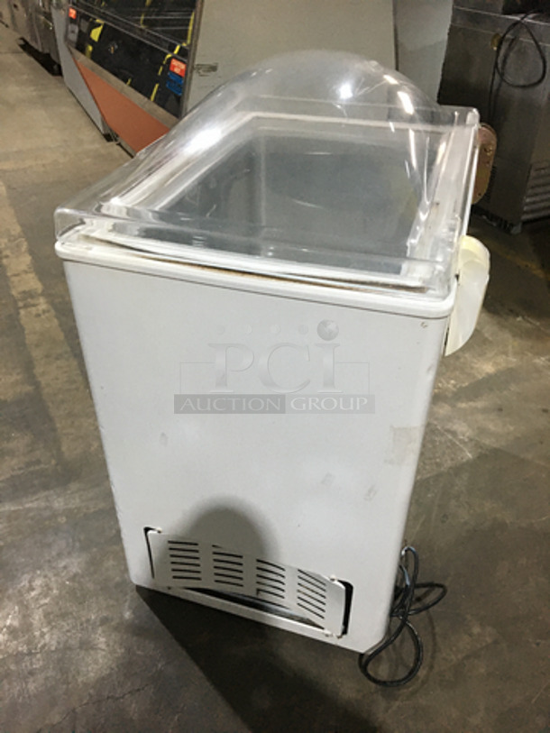 Circus Man Ice Cream Freezer Showcase Merchandiser! 1 Phase!  - Image 2 of 7