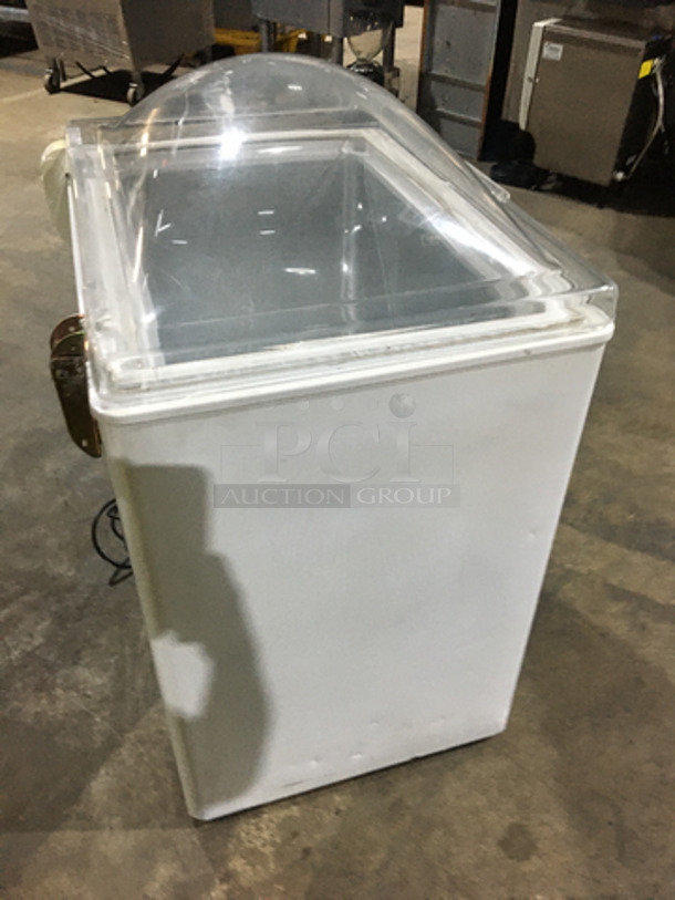 Circus Man Ice Cream Freezer Showcase Merchandiser! 1 Phase!  - Image 4 of 7