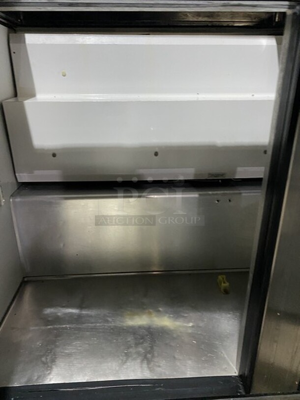Wow! True All Stainless Steel Refrigerated Bain Marie Prep Table! Model TSSU-48-08 Serial 7493962! 115V 1 Phase! On Commercial Casters!   - Image 6 of 9