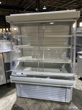 Sweet! Hussmann Refrigerated Grab-N-Go Case Showcase Merchandiser! Fully Enclosed Case With 2 Front Sliding Doors! Model GSVM5272 Serial 04105492-158! 115V 1 Phase! 