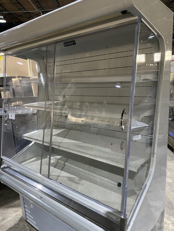 Sweet! Hussmann Refrigerated Grab-N-Go Case Showcase Merchandiser! Fully Enclosed Case With 2 Front Sliding Doors! Model GSVM5272 Serial 04105492-158! 115V 1 Phase!  - Image 5 of 9