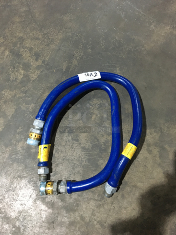 Dormont Quick Disconnect Gas Flex Hoses! 2 X Your Bid!