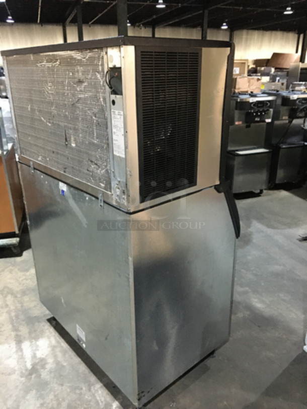 Sweet! Ice-O-Matic AIR COOLED 1500 LbS Ice Machine! On Ice-O-Matic Bin! Model ICE1406HA6 Serial 15021280011188! 208/230V 1 Phase! On Legs! 2 X Your Bid Makes One Unit!  - Image 4 of 7