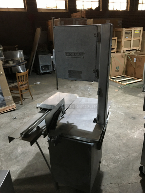 AWESOME! Hobart Model 5614 Commercial Meat Saw! 200/250 Volts! All Stainless Steel! On Legs! - Image 3 of 9