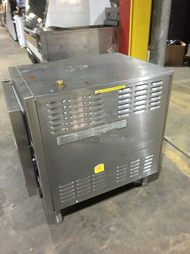 Cleveland Stainless Steel Counter Top Electric Powered Steamer Cabinet! Model 21CET16! 208 3 Phase! On Legs!  - Image 2 of 8