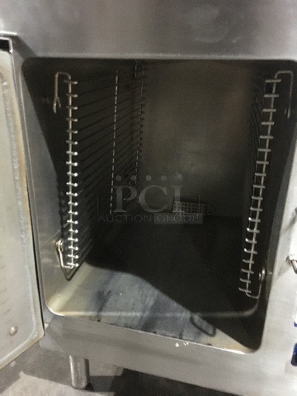 Cleveland Stainless Steel Counter Top Electric Powered Steamer Cabinet! Model 21CET16! 208 3 Phase! On Legs!  - Image 5 of 8