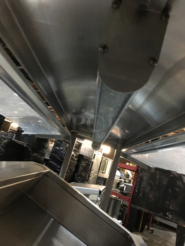 Precision All Stainless Steel Refrigerated Cold Pan/Salad Bar! With Sneeze Guard! With underneath Storage Space! 115V 1 Phase! On Commercial Casters!  - Image 6 of 9