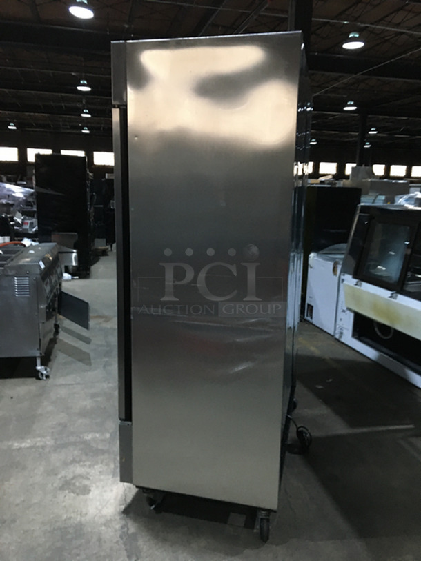 FAB! True 2 Door All Solid Stainless Steel Reach-In Freezer! On Casters! Model T-49F! 115 Volts 1 Phase!    - Image 3 of 9