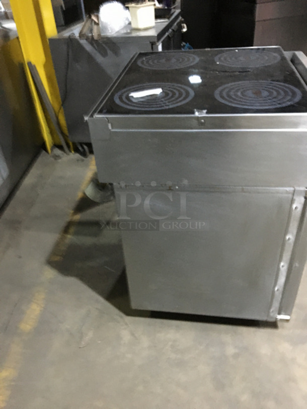 Lang Stainless Steel Electric Stove! Oven Underneath! 228/240 Volts 3 Phase! On Legs! - Image 2 of 12