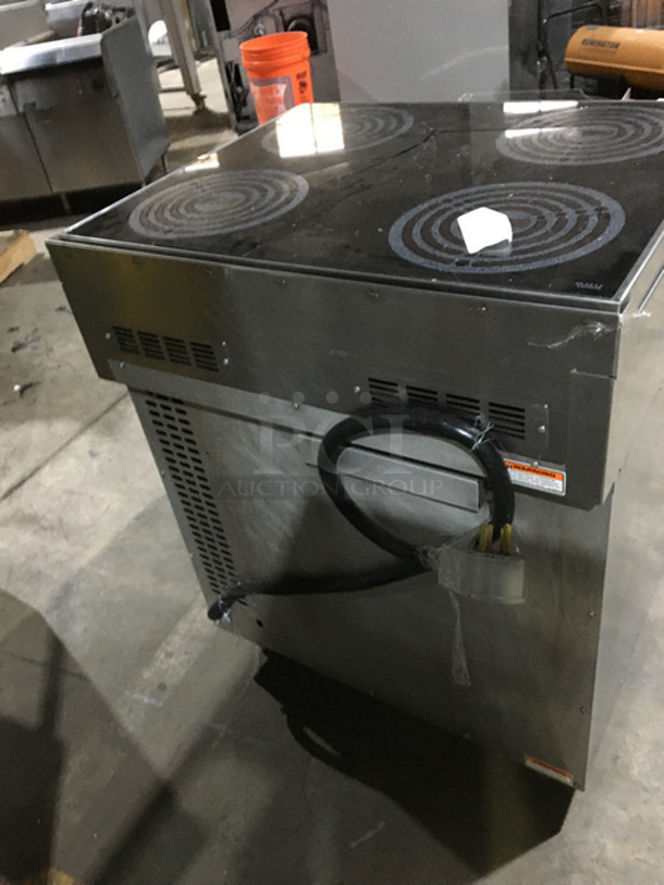 Lang Stainless Steel Electric Stove! Oven Underneath! 228/240 Volts 3 Phase! On Legs! - Image 3 of 12