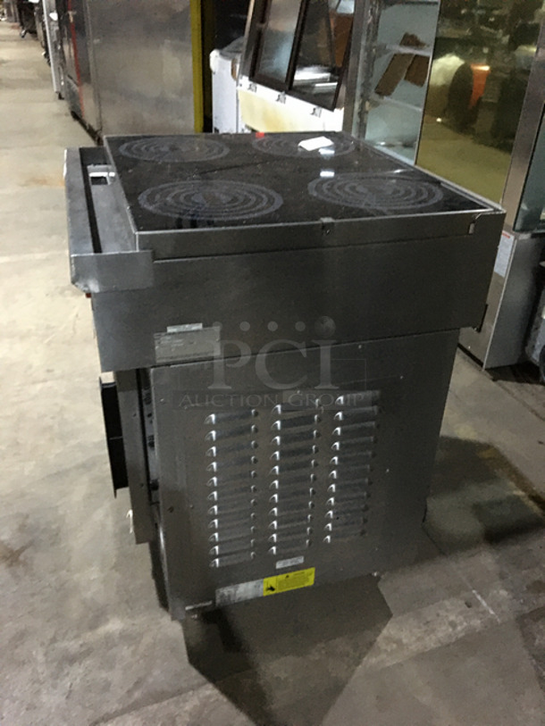 Lang Stainless Steel Electric Stove! Oven Underneath! 228/240 Volts 3 Phase! On Legs! - Image 4 of 12