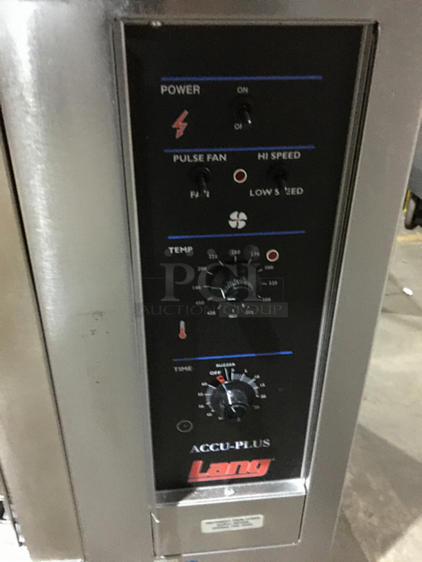 Lang Stainless Steel Electric Stove! Oven Underneath! 228/240 Volts 3 Phase! On Legs! - Image 7 of 12