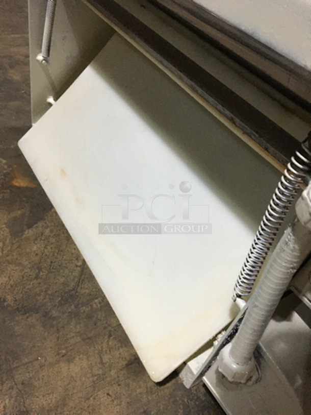 Nice! Heavy Duty Commercial Counter Top Dough Sheeter! 1 Phase!  - Image 8 of 9