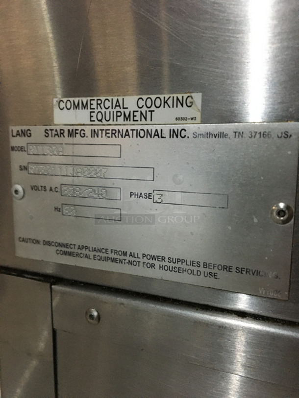 Lang Stainless Steel Electric Stove! Oven Underneath! 228/240 Volts 3 Phase! On Legs! - Image 11 of 12