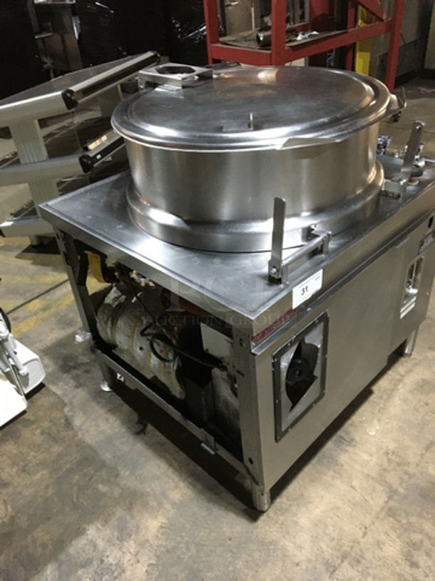 Market Forge All Stainless Steel Tilted Soup Kettle! Model MT40E0! 480V 3 Phase! On legs!  - Image 3 of 9