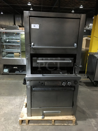 GREAT! Jade Range Char Broil Grill With Double Oven! All Natural Gas! All Stainless Steel!