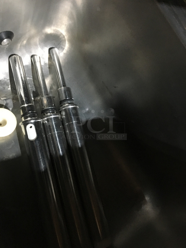 SWEET! Electro Freeze 3 Handle Electric Power Soft Serve/Yogurt Machine! All Stainless Steel! On Casters! - Image 5 of 6