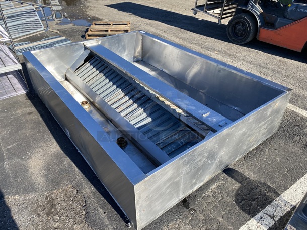 9' Metal Commercial Steam Hood w/ 10 Filters. 108x22x78