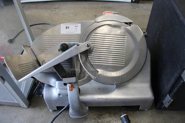 Berkel Stainless Steel Commercial Countertop Meat Slicer w/ Sharpening Blade. 28x22x21. Tested and Working!