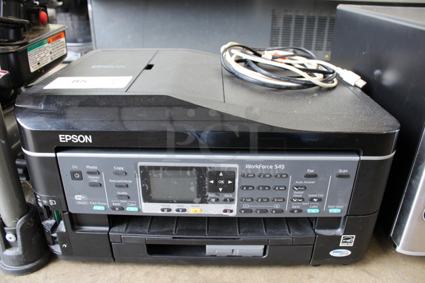 Epson WorkForce 545 Countertop Printer Scanner Copier Machine. 18x13x9