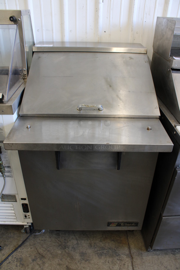 2013 True Model TSSU-27-12M-C Stainless Steel Commercial Sandwich Salad Prep Table Bain Marie Mega Top on Commercial Casters. 115 Volts, 1 Phase. 27.5x33x47. Tested and Working!