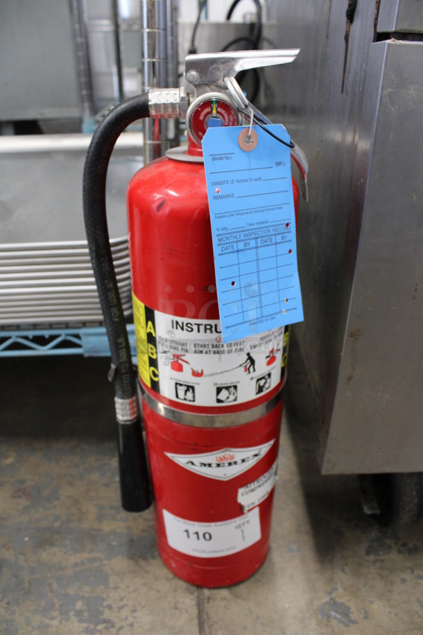 Amerex Fire Extinguisher. 6x8x20