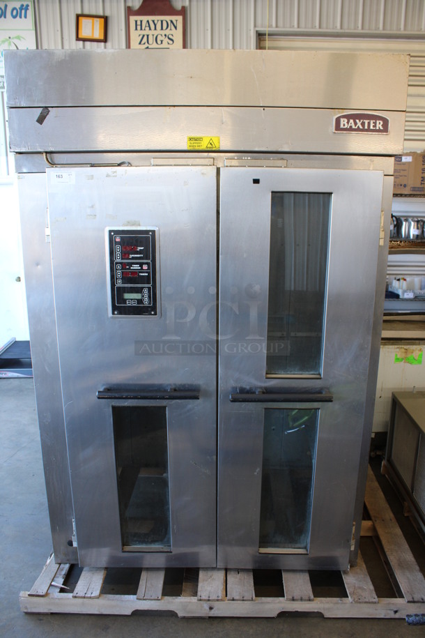 Baxter Model RPW2E Stainless Steel Commercial 2 Door Roll In Rack Proofer. 208-240 Volts, 3 Phase. 62x44x95