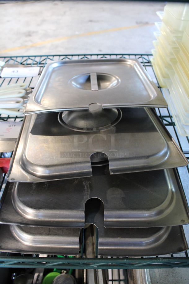 4 Stainless Steel 1/2 Size Drop In Bins. 4 Times Your Bid!