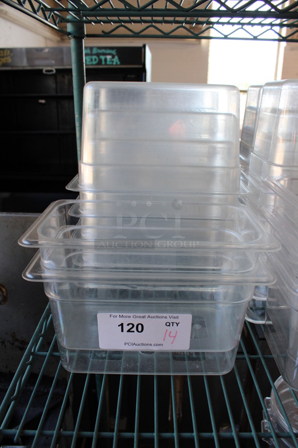 14 Thunder Group Clear Poly 1/4 Size Drop In Bins. 1/4x6. 14 Times Your Bid!