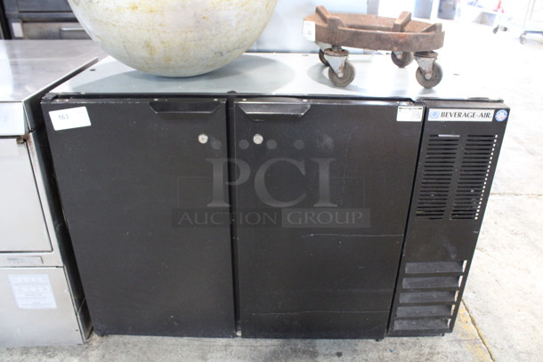 Beverage Air Model BB48Y-1-B Metal Commercial 2 Door Undercounter Back Bar Cooler. 115 Volts, 1 Phase. 48x25x35. Tested and Working!