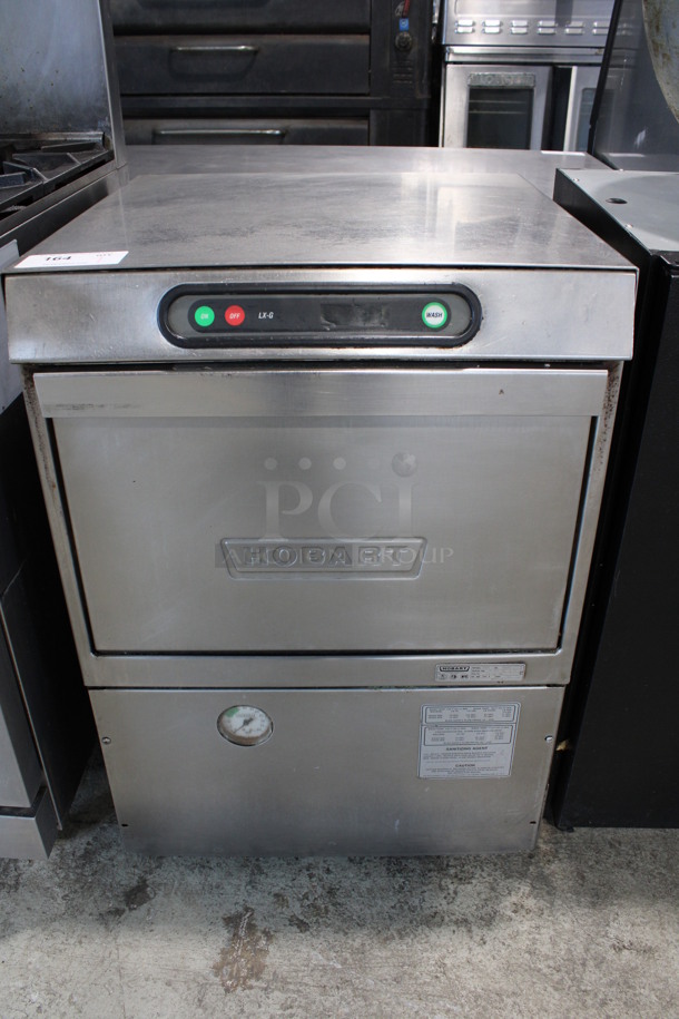 Hobart Model LXGC Stainless Steel Commercial Undercounter Glass Washer. 120/208 Volts, 1 Phase. 24x25x34