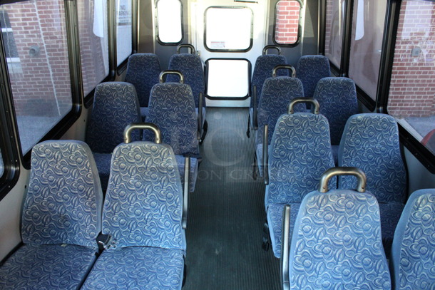2009 Ford Bus w/ 14 Individual Passenger Seats. Odometer Reads 74,689. VIN 1FDEE35S69DA66993. Title In Hand. Vehicle Runs and Drives! This Vehicle Has Been Sitting and Will Need It's Battery To Be Jumped. See Lot #2 For Additional Pictures. - Image 11 of 12