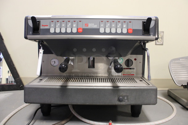 Nuova Simonelli Model Premier Stainless Steel Commercial Countertop 2 Group Espresso Machine w/ 2 Steam Wands and 3 Portafilters. 208-240 Volts, 1 Phase. 25x21x22. (Room 130) - Image 7 of 7