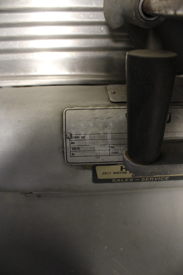 Hobart Model 1612 Stainless Steel Commercial Countertop Automatic Meat Slicer. 115 Volts, 1 Phase. 26x19x21. (Room 130) - Image 5 of 9