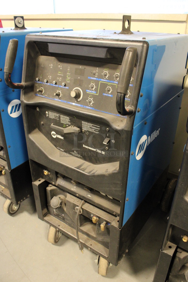 Miller Syncrowave 250 DX Metal Floor Style TIG Welding Machine on Commercial Casters. 115 Volts, 1 Phase. 28x42x50. (Room 130) - Image 4 of 7