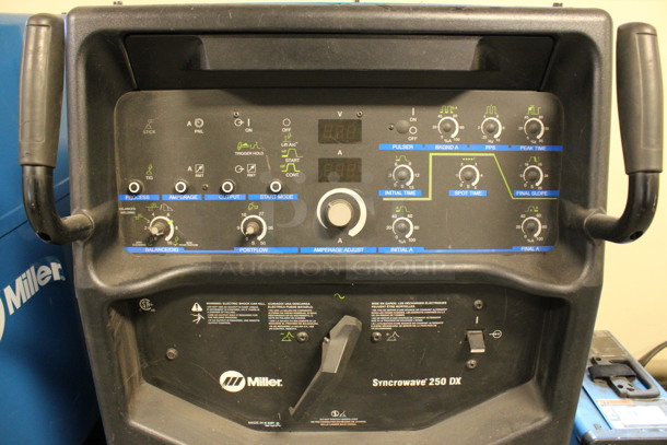 Miller Syncrowave 250 DX Metal Floor Style TIG Welding Machine on Commercial Casters. 115 Volts, 1 Phase. 28x42x50. (Room 130) - Image 2 of 7