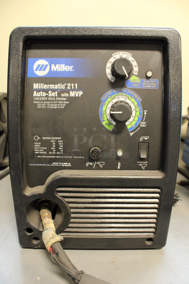 Miller Millermatic 211 Metal Auto-Set w/ MVP MIG Wire Welder. 120/230 Volts, 1 Phase. 11x18x15. (Room 130) - Image 4 of 6