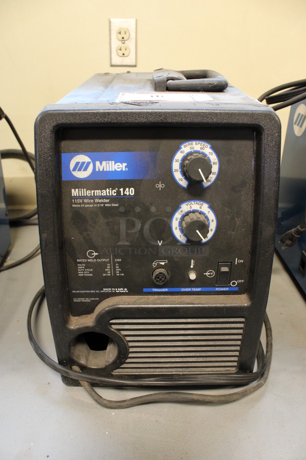 Miller Millermatic 140 Metal Auto-Set w/ MVP MIG Wire Welder. 115 Volts, 1 Phase. 11x18x15. (Room 130)