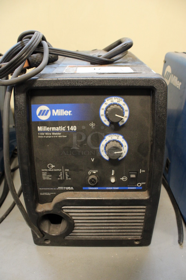 Miller Millermatic 140 Metal Auto-Set w/ MVP MIG Wire Welder. 115 Volts, 1 Phase. 11x18x15. (Room 130)