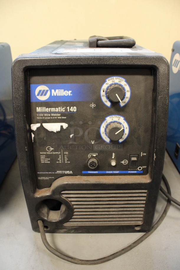 Miller Millermatic 140 Metal Auto-Set w/ MVP MIG Wire Welder. 115 Volts, 1 Phase. 11x18x15. (Room 130)