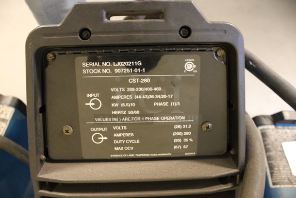 Miller Millermatic CST 280 MIG Wire Welder. 208-230/400-460 Volts, 1/3 Phase. 7.5x17.5x13. (Room 130) - Image 5 of 6