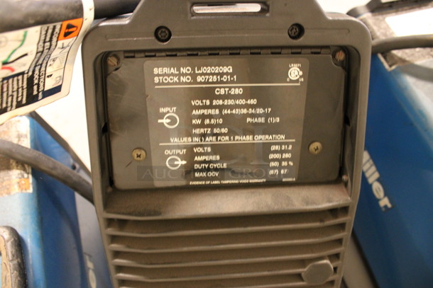Miller Millermatic CST 280 MIG Wire Welder. 208-230/400-460 Volts, 1/3 Phase. 7.5x17.5x13. (Room 130) - Image 6 of 6
