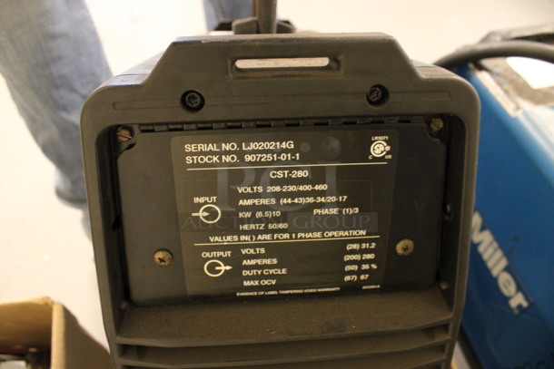 Miller Millermatic CST 280 MIG Wire Welder. 208-230/400-460 Volts, 1/3 Phase. 7.5x17.5x13. (Room 130) - Image 6 of 6