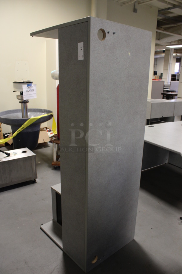 Gray Desk w/ 2 Drawer Filing Cabinet. 72x24x29. (Room 130) - Image 2 of 5